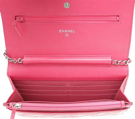 chanel hot pink wallet on chain|chanel quilted wallet on chain.